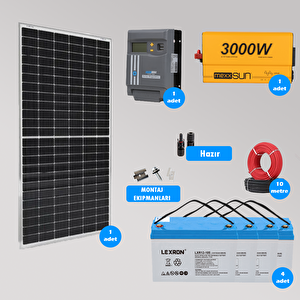 Mini Bağ Evi Ve Karavan Solar Güneş Enerji Sistemi 5000w Depolama