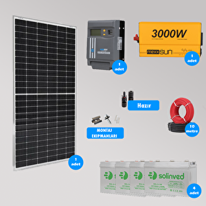 Mini Bağ Evi Ve Karavan Solar Güneş Enerji Sistemi 5000w Depolama