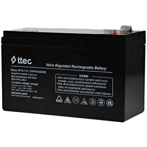 Ttec 12v 7ah Kuru Tip Bakımsız Akü
