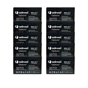 12v 7ah Ups Ve Alarm Aküsü 2 Yıl Garantili (10 Adet)