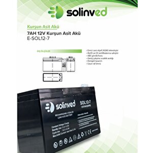 12v 7ah Ups Ve Alarm Aküsü 2 Yıl Garantili (10 Adet)