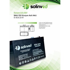 12v 9ah Ups Ve Alarm Aküsü 2 Yıl Garantili (5 Adet)
