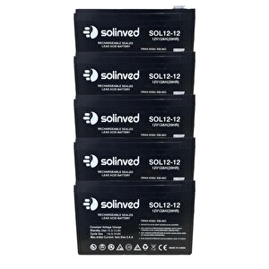 12v 12ah Ups Ve Alarm Aküsü 2 Yıl Garantili (5 Adet)