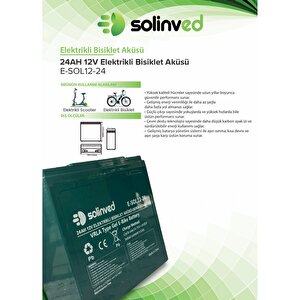 12v 24ah Vrla Tipi Elektrikli Bisiklet Aküsü 2 Yıl Garantili (10 Adet)