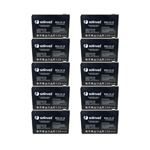 12v 12ah Ups Ve Alarm Aküsü 2 Yıl Garantili (10 Adet)