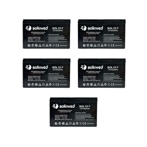 12v 7ah Ups Ve Alarm Aküsü 2 Yıl Garantili (5 Adet)