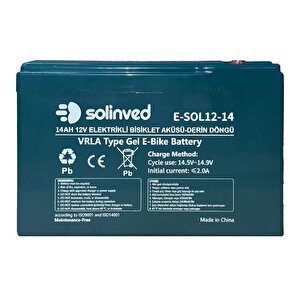 12v 14ah Vrla Tipi Elektrikli Bisiklet Aküsü 2 Yıl Garantili