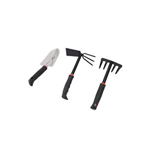 Bahçe Seti 3'lü - Kürek, Tırmık Ve Çapa Set Mini Bahçe Seti