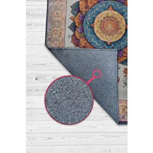 Homshtag Mandala Halısı,meditasyon Temalı Renkli Halı,madala Desenli Çiçekli Vintage Halı,yoga Halısı,sipiritüel Halı