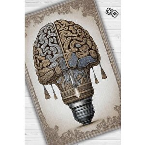 Parlak Fikir Barok Tarzı Krem Renkli Orjinal Dekoratif Modern Home Office Halısı,ofis Dekorasyonu 120x180 cm