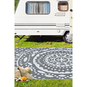 Savana Xl Plaj Kamp Karavan Piknik Bahçe Halısı Balkon Teras Hasır Mat Savan Halı 240x330