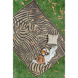 Savana Xl Plaj Kamp Karavan Piknik Bahçe Halısı Balkon Teras Hasır Mat Savan Halı 240x330 Kahverengi