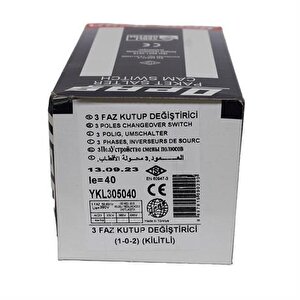 3x40a 1-0-2 Kutup Değiştirici Kilitli Pako Şalter
