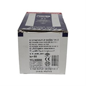 3x50a 1-0-2 Kutup Değiştirici Kilitli Pako Şalter