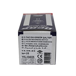 3x25a 1-0-1 Kilitli Enversör Pako Şalter