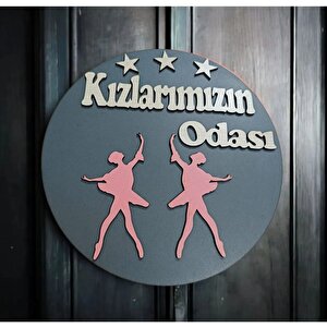 Kızlarımızın Odası Baleri̇n Temalı Duvar Dekor Kapı Süsü