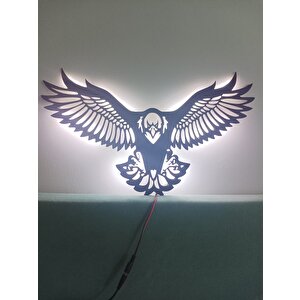 Kartal Led Işıklı Duvar Dekoru Tablo