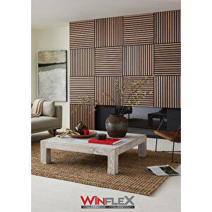 Wi̇nflex Mi̇ni̇ Eko Akusti̇k Ahşap Panel  Savana Meşe - 60x60cm