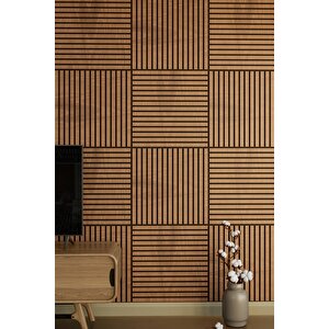 Wi̇nflex Mi̇ni̇ Eko Akusti̇k Ahşap Panel  Safi̇r Meşe - 60x60cm
