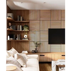 Wi̇nflex Mi̇ni̇ Eko Akusti̇k Ahşap Panel  Safi̇r Meşe - 60x60cm