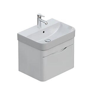 Piccolo 2.0 Alt Dolap 57 Cm. Parlak Beyaz -lavabo Dahil