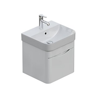 Piccolo 2.0 Alt Dolap  48 Cm. Parlak Beyaz -lavabo Dahil