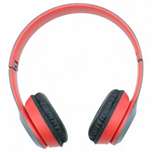 Viges P47 Wireless Bluetooth Kulak Üstü Kulaklık Siyah-kırmızı
