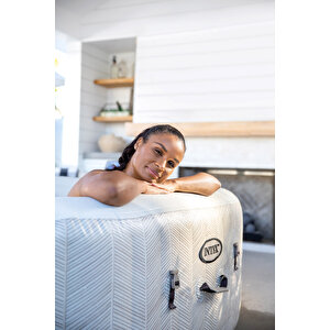 4-person Greywood Deluxe Round Bubble Spa Set