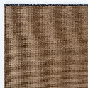 Solid 01 Brown Kahve Yumuşak Dokulu Makinede Yıkanabilir Kaymaz Tabanlı İnce Halı 160x230 cm