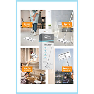 Easy Mop Pratik Temizlik Sistemi + 3 Paket Temizleme Havlusu 120 Yaprak