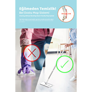 Easy Mop Pratik Temizlik Sistemi + 3 Paket Temizleme Havlusu 120 Yaprak
