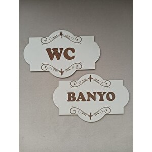 Banyo Wc İç Mekan Yönlendirme Tabelası