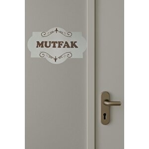 Mutfak İç Mekan Yönlendirme Tabelası Kapı Duvar Üstü Yazı