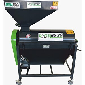 Yeşil Bsm500d 220v 500 Kg/s Devir Ayarlı Badem Soyma Makinası