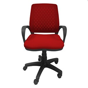 Comfy Çalışma Sandalyesi Ofis Koltuğu Kırmızı