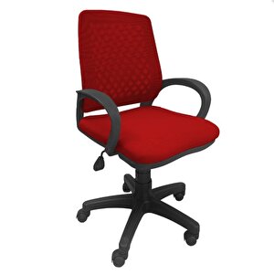 Comfy Çalışma Sandalyesi Ofis Koltuğu Kırmızı