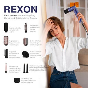 Flex Hot Air Brush/pembe-gri