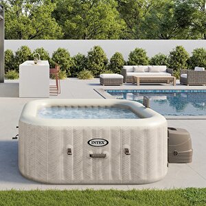 4-person Chevron Deluxe Square Bubble Spa Set