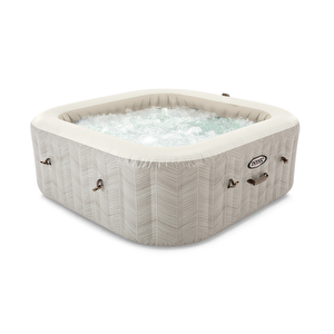 6-person Chevron Deluxe Square Bubble Spa Set