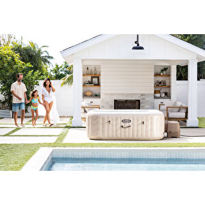6-person Chevron Deluxe Square Bubble Spa Set