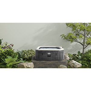 4-person Greystone Deluxe Square Bubble Spa Set