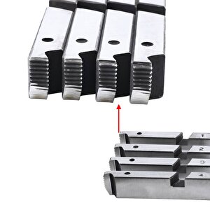 Diş Açıcı Euromax Ex75011 Ex75013 Ex75015 Pafta Tarak Yedek Diş Açma Tarağı Metal 1/2" - 3/4"