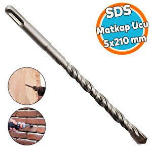 Sds Matkap Ucu  5x210 Mm Beton Duvar Tuğla Açma