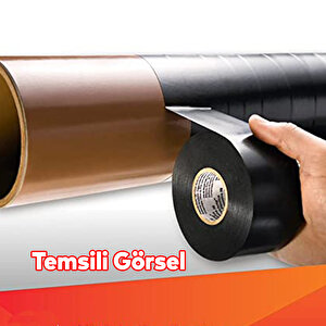 Antikorozyon Bandı Siyah Metal Boru Pas Önleme İzolasyon Sarma Bant 50 Mm X 30 Metre 1 Adet