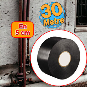 Antikorozyon Bandı Siyah Metal Boru Pas Önleme İzolasyon Sarma Bant 50 Mm X 30 Metre 1 Adet