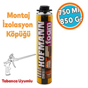 Montaj Köpüğü Profesyonel Dolgu İzolasyon Poliüretan Kapı Pencere Yalıtım 750 Ml Tabanca Uyumlu