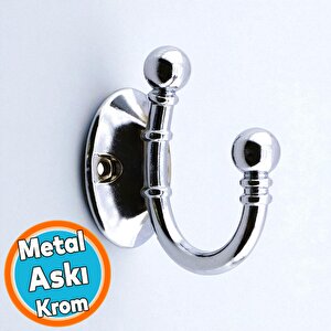 Vestiyer Dolap Askılık Askılığı Duvar Banyo Mutfak Elbise Kıyafet Çanta Askısı Askı Gümüş