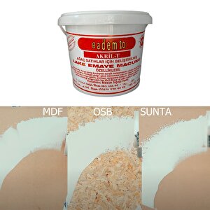 Lake Emaye Macunu Akril Tahta Ahşap Sunta Mdf Yonga Kontrplak Duralit Dolgu Tamir Macunu Beyaz 3 Kg