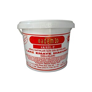 Lake Emaye Macunu Akril Tahta Ahşap Sunta Mdf Yonga Kontrplak Duralit Dolgu Tamir Macunu Beyaz 3 Kg