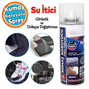 Kumaş Koruyucu Su İtici Sprey Renskiz 200 Ml Ayakkabı Kıyafet Koltuk Çadır Çanta Yağmur Kaydırıcı